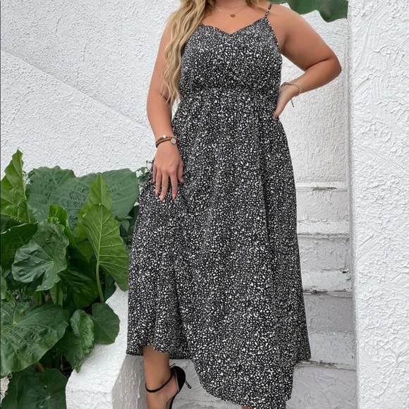 Plus size boho cami maxi dress - Picture 1 of 5